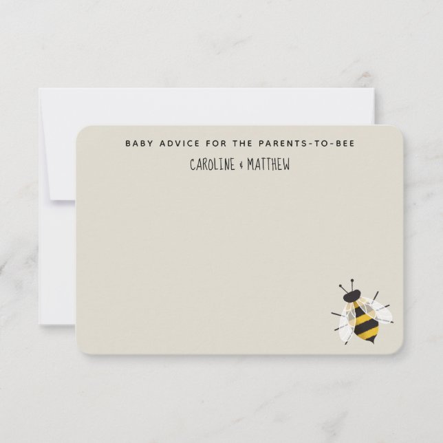 Råkort för Mamma till Bee Baby Shower OSA Kort (Framsida)