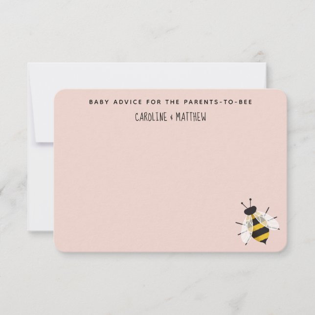 Råkort för Mamma till Bee Baby Shower OSA Kort (Framsida)