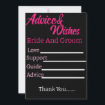 Råkort för personlig och Groom Bröllop Rådkort<br><div class="desc">Anpassade dina egna Snyggt Modern Minimal Bride- och Groom Bröllop-kort.</div>