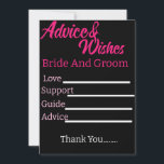Råkort för personlig och Groom Bröllop Rådkort<br><div class="desc">Anpassade dina egna Snyggt Modern Minimal Bride- och Groom Bröllop-kort.</div>