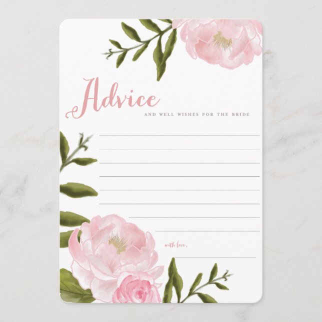 Råkort för romsk Blommigt Bröllop Rådkort (Framsida)