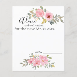 Råkort för Rosa Lush   Blommigt Adapter