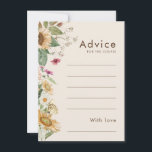 Råkort för Rustic Solros Beige Bröllop Rådkort<br><div class="desc">Det här soliga solrosbeige bröllop-rådgivningskortet utformar Features sunblommor, wildblommor och vintage-inspirerad blommigt inslag på en neutralt beige bakgrund. Den här designen ger dig en enkel men fängslande estetisk perfekt för ditt fall eller sommarens firande. Utforska vår samling i dag och förse bröllop med den tidlösa alluran av rustiska solrosblommor. Om...</div>