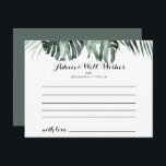 Råkort för Tropical Grey White Blommigt Bröllop Vykort<br><div class="desc">Detta jakande biotkort för den tropiska gröna vita blommigten bröllop är perfekt för ett orustiskt bröllop. Grönt handflatan lämnar buketter med vita vackra blommor. De här korten är perfekter för bröllop,  möhippa,  babydusch,  studentfest och mycket mer. Anpassa korten med namn från bruden och brudgummen,  blivande föräldrar eller student.</div>