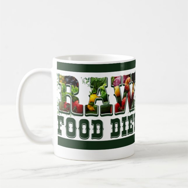 Råkost bantar, detoxen fördriver dig kaffemugg (Vänster)
