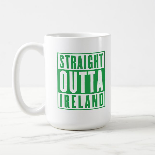 Rakrätt från Irland St. Patricks Day Irländsk Kaffemugg (Vänster)