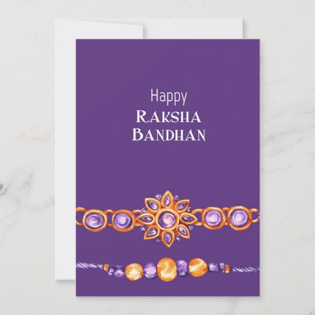 Raksha Bandhan Bracelets hälsningskort Kort (Framsida)