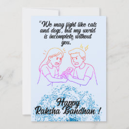 Raksha Bandhan Card Julkort