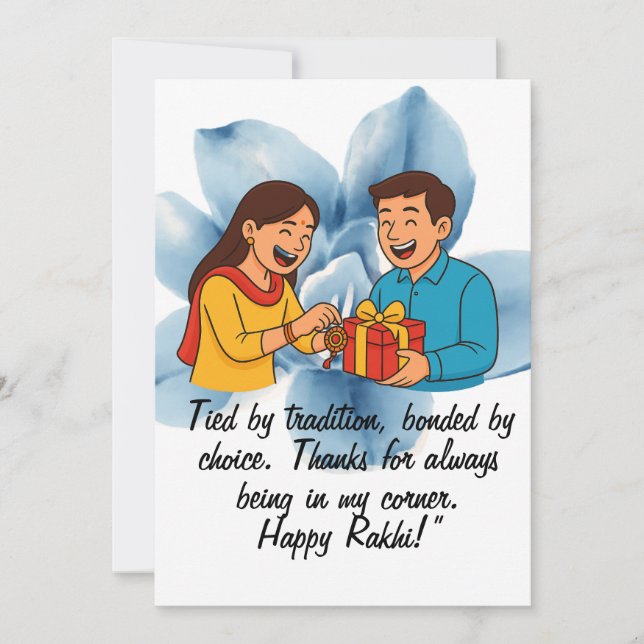 Raksha Bandhan Card Julkort (Framsida)