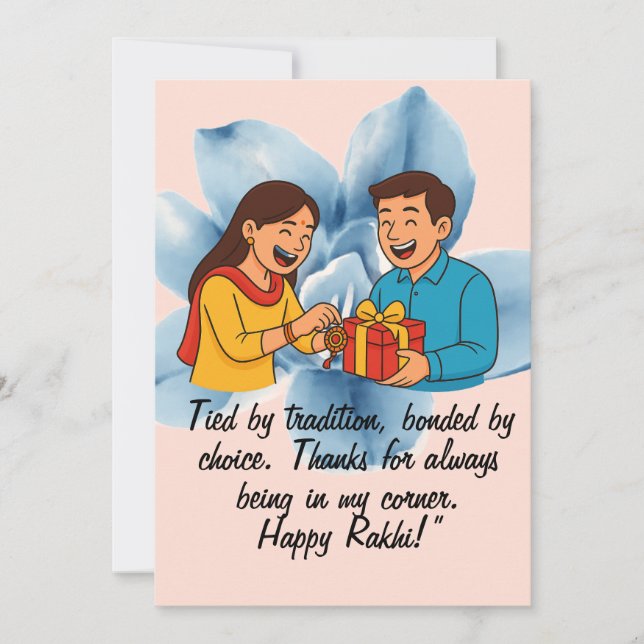 Raksha Bandhan Card Julkort (Framsida)