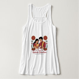 Raksha Bandhan  Flytande Racerback Tanktop Linne Med Racerback