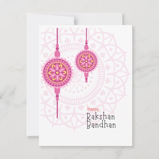Raksha Bandhan Helgdag Card Julkort (Framsida)