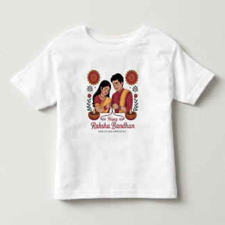 Raksha Bandhan Peuters finstickad t-shirt