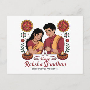 Raksha Bandhan postkort Vykort