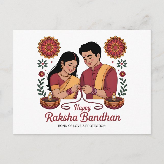 Raksha Bandhan postkort Vykort (Framsida)