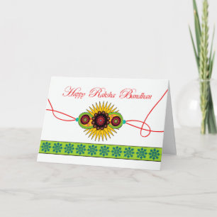 Raksha Bandhan, Rakhi Wristband Festival Kort
