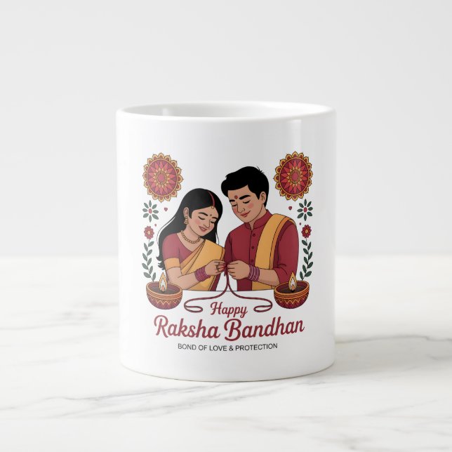 Raksha Bandhan Specialmugg Jumbo Mugg (Framsidan)