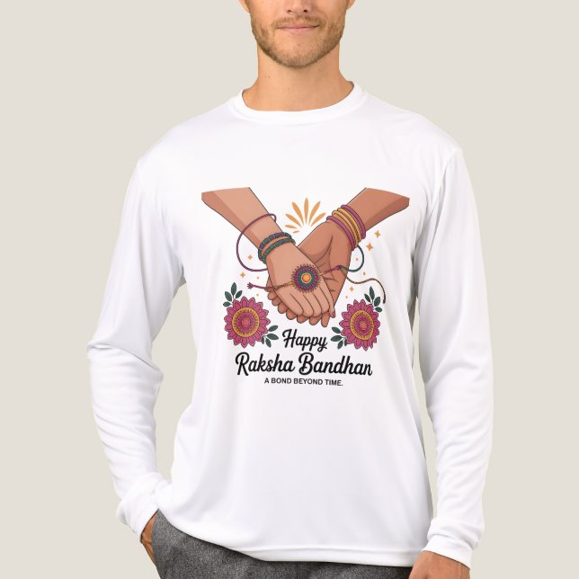 Raksha Bandhan Tri-blend Långärmad Tröja (Framsida)