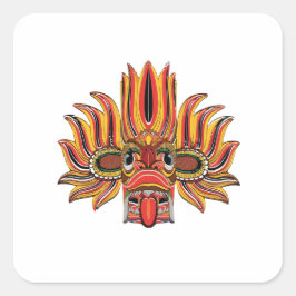 Raksha Fyrkantigt Klistermärke