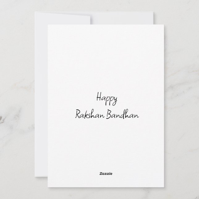 Rakshan Bandhan Helgdag Card Julkort (Baksida)