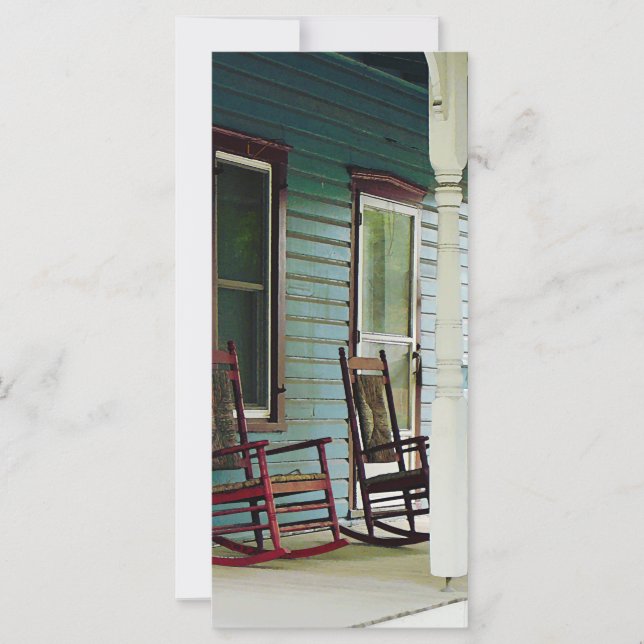 Rakstolar av trä på porch (Framsida)