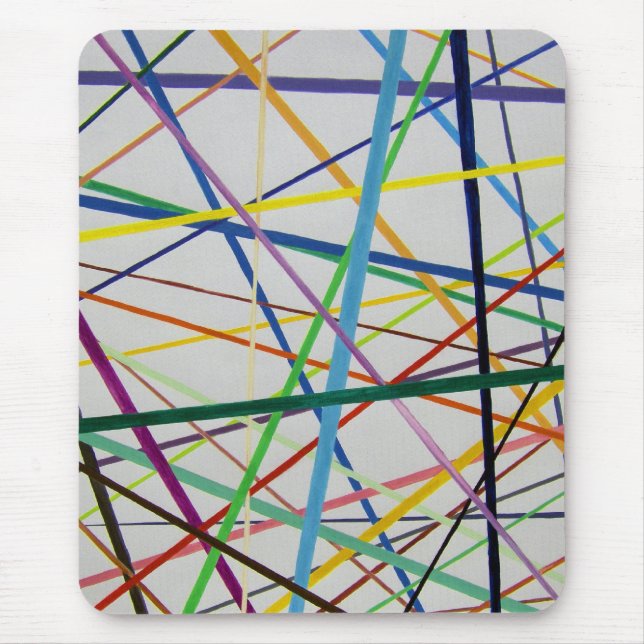 Raksträcka men färgrikt musmatta (Framsidan)