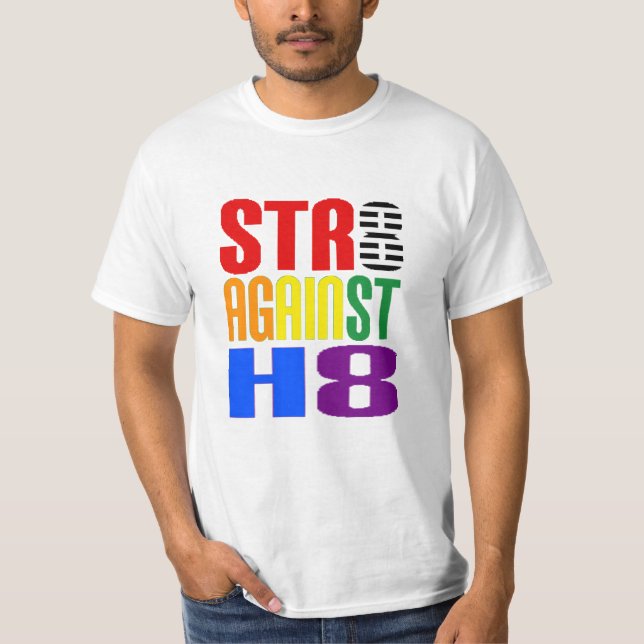 Raksträcka mot bundsförvant för hat LGBT T-shirt (Framsida)