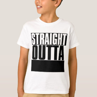 RAKSTRÄCKA OUTTA ANPASSNINGSBAR "FÖR DIN TEXT" TEE SHIRT