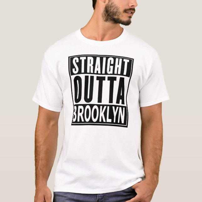 RAKSTRÄCKA OUTTA BROOKLYN TRÖJA (Framsida)