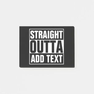 RAKSTRÄCKAN OUTTA - tillfoga din text här/skapa Post-it Block