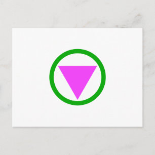 Rakt allierad symbol postkort vykort