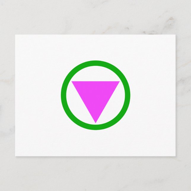 Rakt allierad symbol postkort vykort (Framsida)