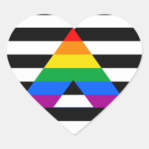 RAKT ALLY PRIDE 2014-PRIDE HJÄRTFORMAT KLISTERMÄRKE