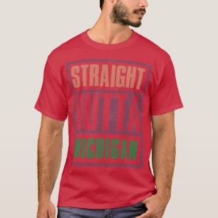 Rakt av Michigan Retro T Shirt
