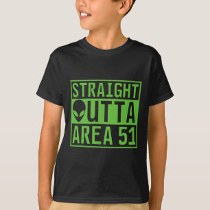 Rakt avrinningsområde 51 Alien Ufo Hunting T Shirt