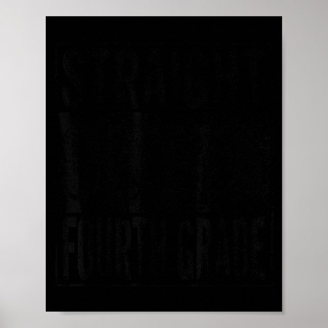 Rakt från fjärde klass klass 2026 examen poster (Framsidan)