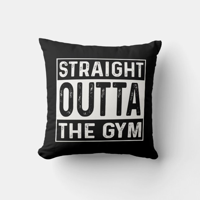 Rakt från gymmet kudde (Framsida)