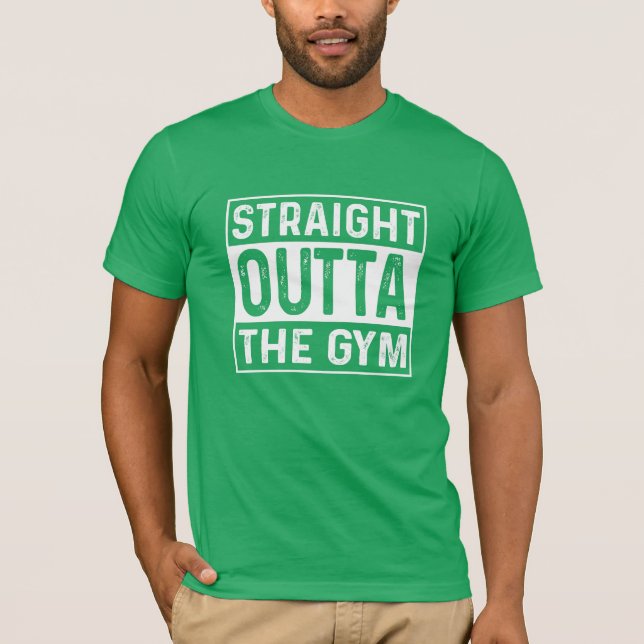 Rakt från gymmet t shirt (Framsida)