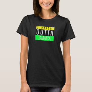 Rakt Från Jamaica Flagga Land Kultur Carn T Shirt