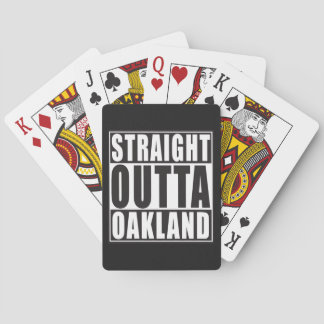 Rakt Från Oakland Svart Casinokort