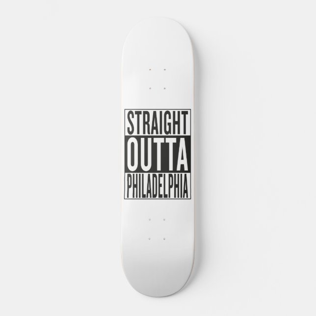 rakt från Philadelphia Mini Skateboard Bräda 18,5 Cm (Framsida)