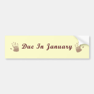 Rakt i den Januari bildekalen Bildekal