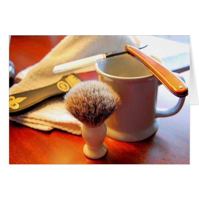 Rakt kantrakknivkort hälsningskort (Framsidan Horizontal)