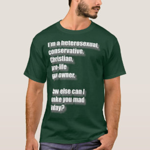Rakt Konservativ Christian ProLife Gun T Shirt