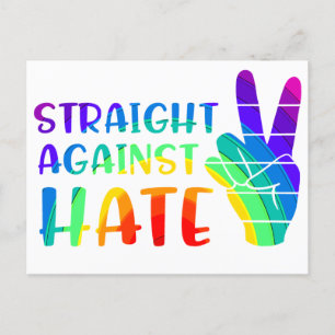 Rakt mot Hate - Pridet HBT-TQ+ Ally Vykort