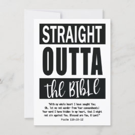 RAKT OUTTA BIBLE Bookmark Christian Study Aid Kort