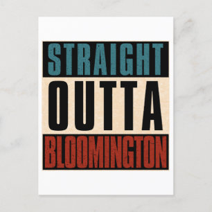 Rakt Outta Bloomington Indiana IN Vykort