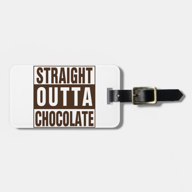 Rakt Outta Brown Chocolate Bagagebricka (Horisontell Framsida)