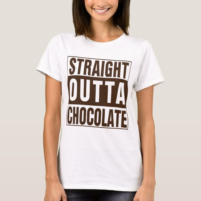 Rakt Outta Brown Chocolate T-shirt (Framsida)