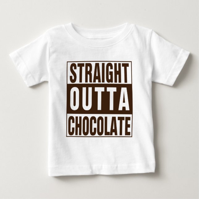 Rakt Outta Brown Chocolate Tee Shirt (Framsida)